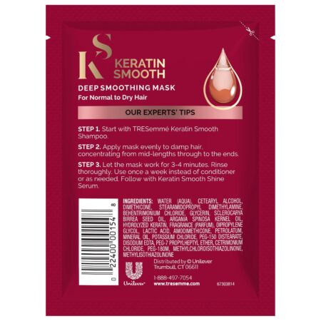 Tresemme, Keratin Smooth, Deep Smoothing Mask, 1.5 oz (42 g) - Image 2