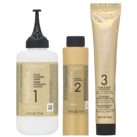 L'Oreal, Superior Preference, Sistema Fade-Defying Color + Shine, Natural Blonde 9, 1 Aplicação - Image 3