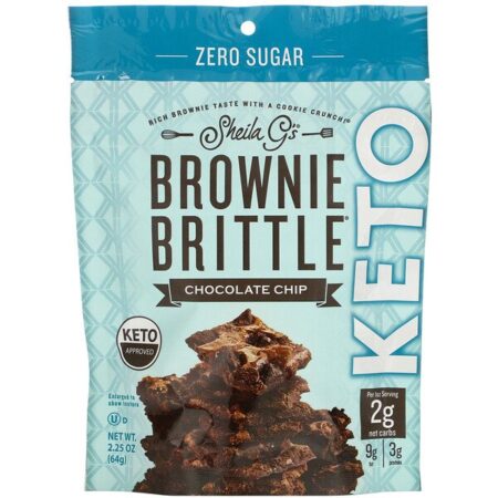 Sheila G's, Brownie Brittle, Keto, Chocolate Chip, 2.25 oz (64 g)