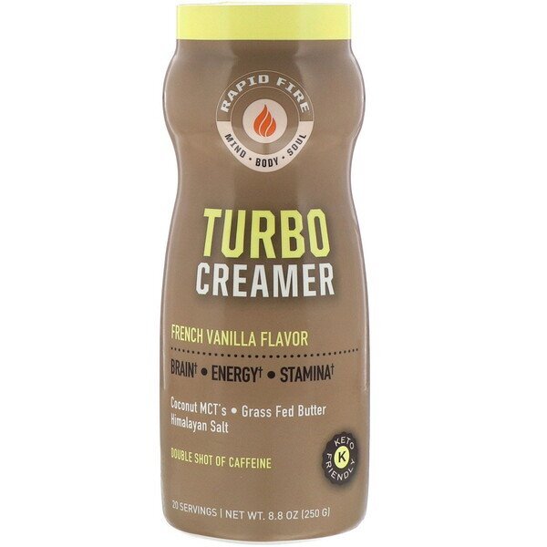 RAPIDFIRE, Turbo Creamer, Sabor de Baunilha Francesa, 250 g (8,8 oz)