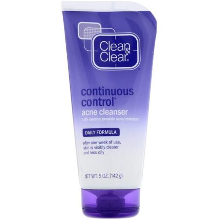 Clean & Clear, Produto de Limpeza Para Controle Contínuo da Acne, Fórmula Diária, 5 oz (142 g)