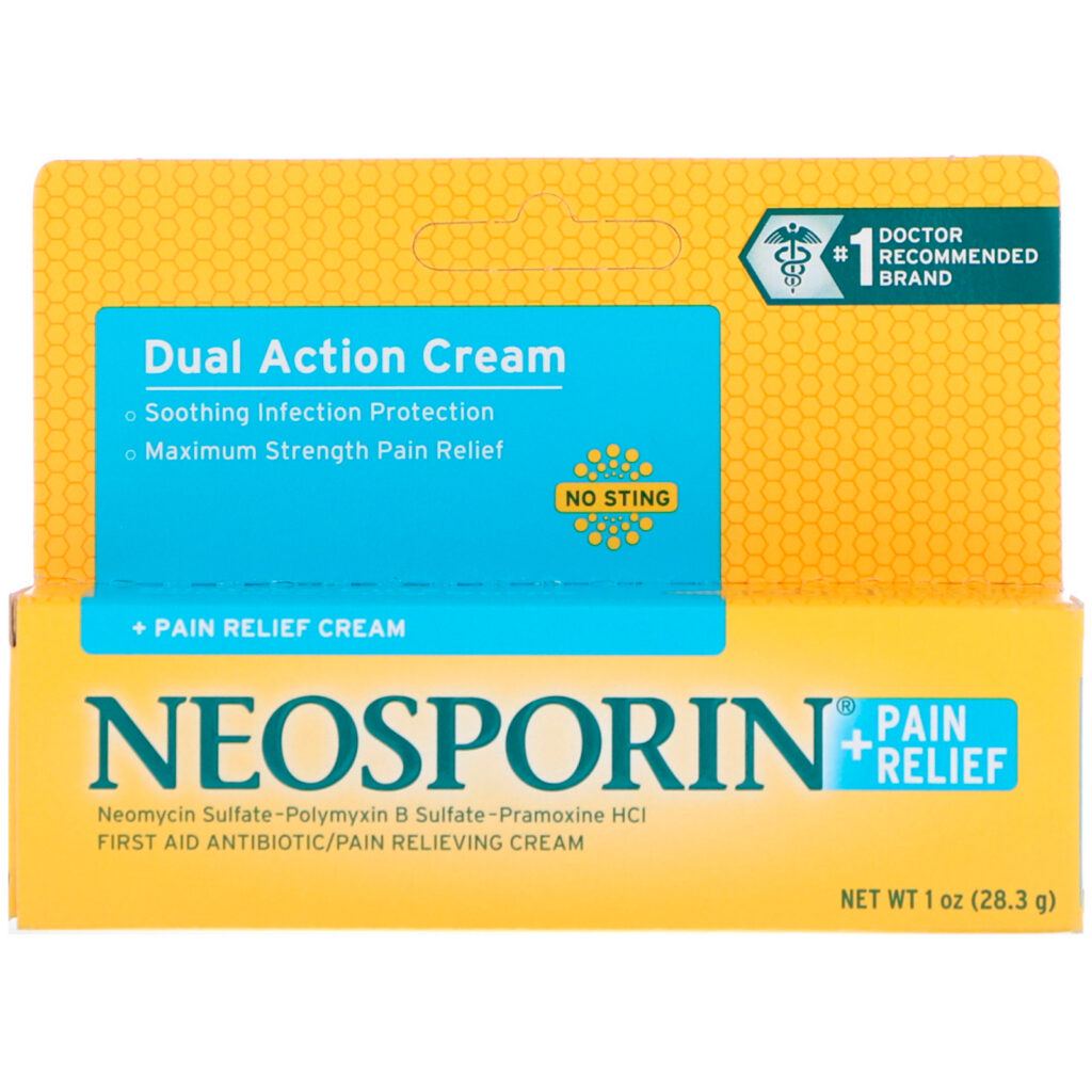 Neosporin, Creme de Dupla Ação, Creme para Alívio da Dor, 1 oz (28,3 g) - Imagem 2