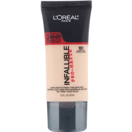 L'Oreal, Base Infallible Pro-Matte, Classic Ivory 101, 30 ml