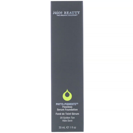 Juice Beauty, Phyto-Pigments, Flawless Serum Foundation, 20 Golden Tan, 1 fl oz (30 ml) - Image 2