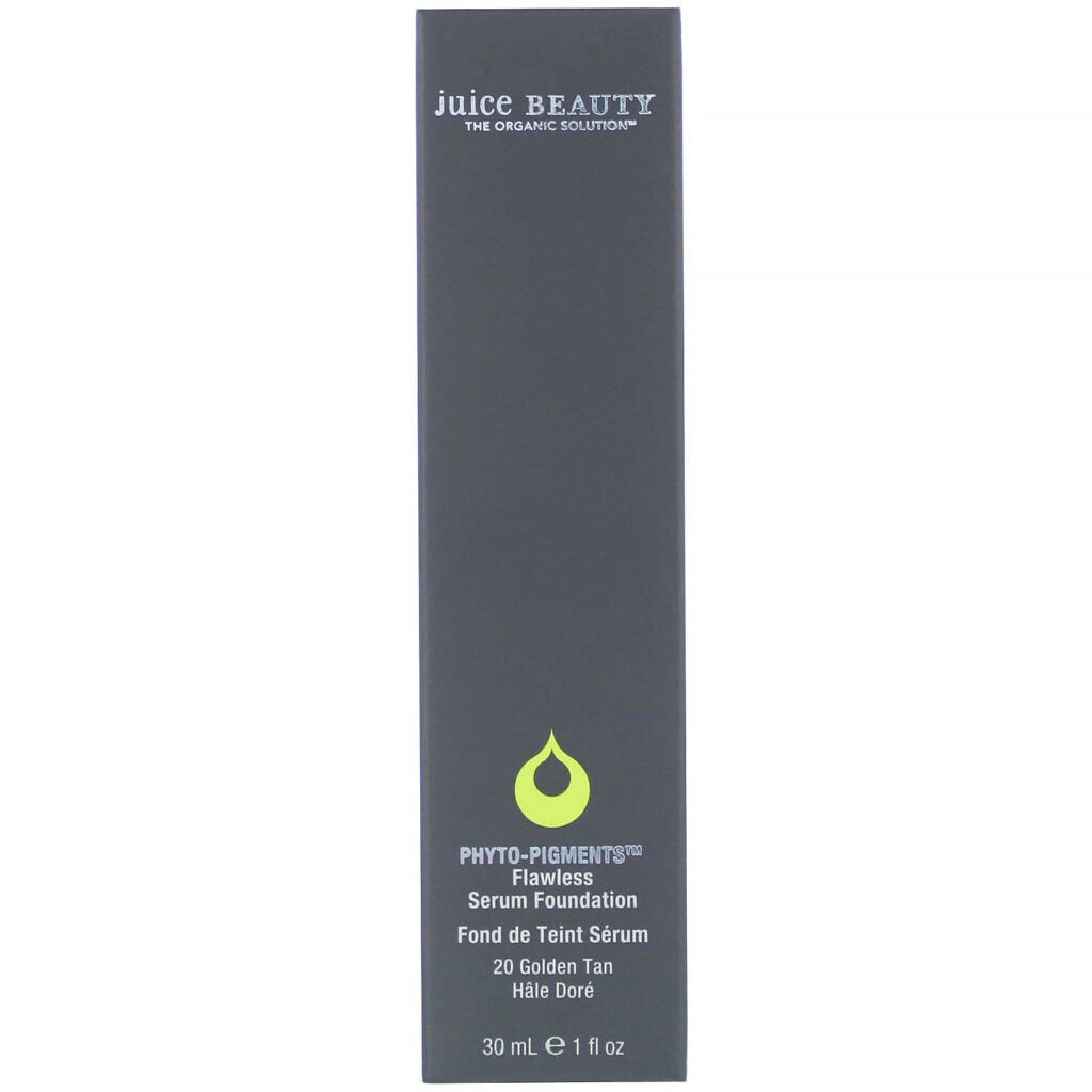 Juice Beauty, Phyto-Pigments, Flawless Serum Foundation, 20 Golden Tan, 1 fl oz (30 ml) - Imagem 2