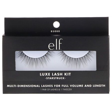 E.L.F., Kit Luxe Lash, Starstruck, 1 par de cílios e 1 pinça