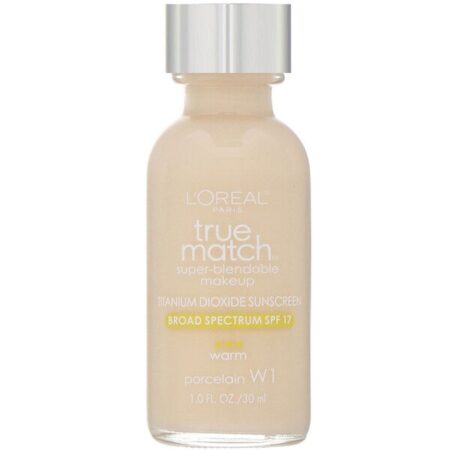 L'Oreal, True Match, Maquiagem Super-Blendable, W1 Porcelana, 30 ml