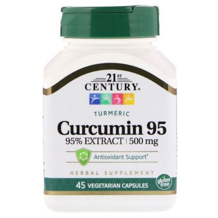 21st Century, Curcumin 95, 500 mg, 45 Cápsulas Vegetarianas