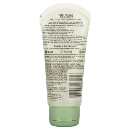 Aveeno, Positively Radiant, Skin Brightening Daily Scrub, 2.0 oz (56.7 g) - Image 2