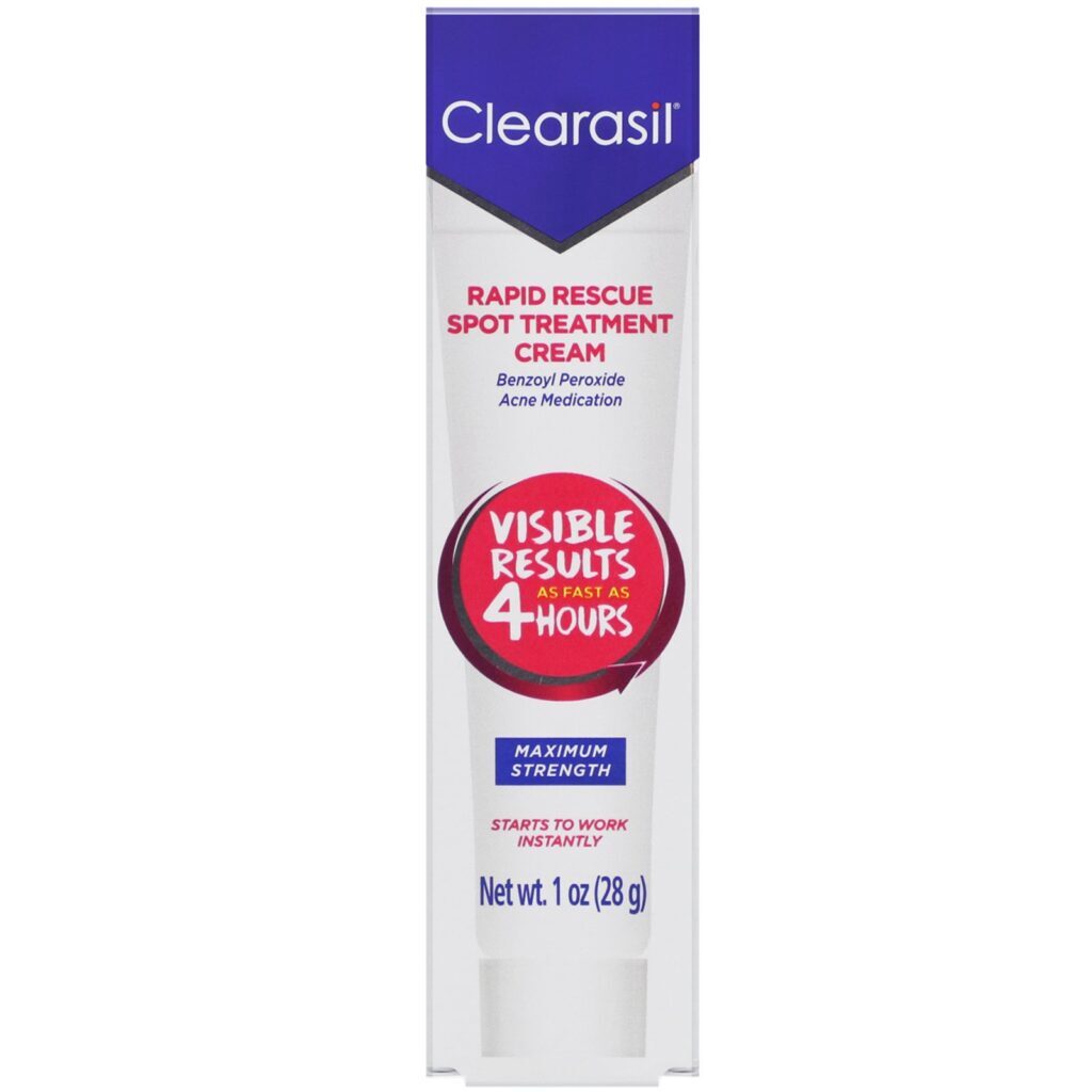 Clearasil, Rapid Rescue, Spot Treatment Cream, 1 oz (28 g) - Imagem 2