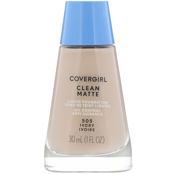 Covergirl, Base líquida Clean Matte, 505 Marfim, 30 ml