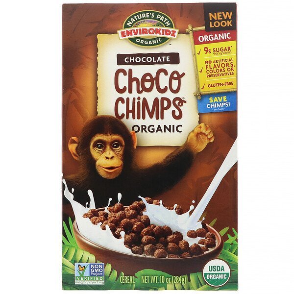 Nature's Path, Envirokidz, Organic Chocolate Choco Chimps, 284 g (10 oz)