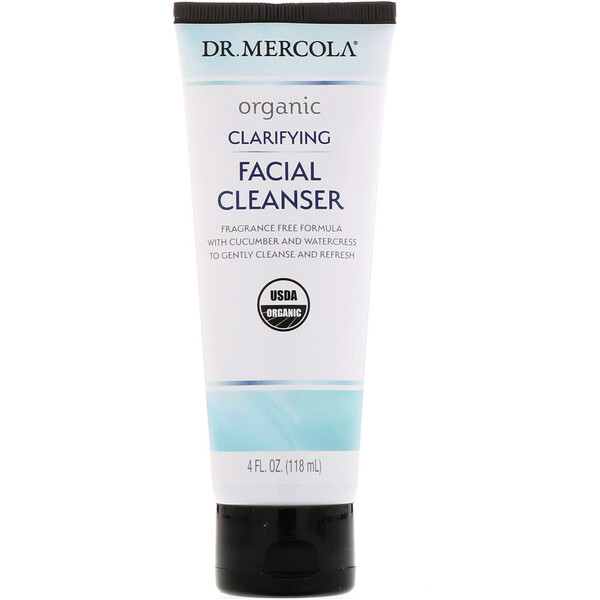 Dr. Mercola, Purificador Facial Clareador Orgânico, 118 ml