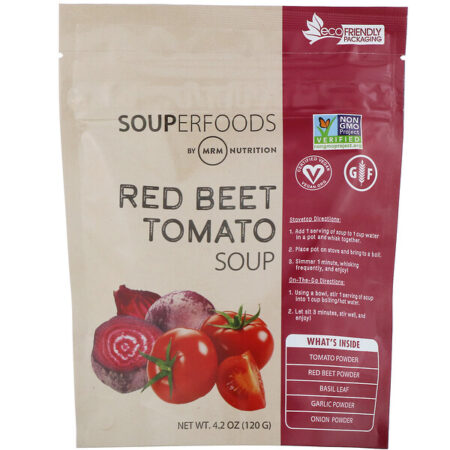 MRM, Souperfoods, Sopa de Beterraba Vermelha e Tomate, 120 g (4,2 oz)