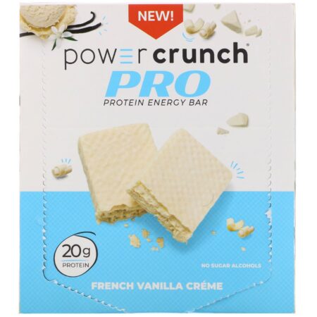 BNRG, Power Crunch Protein Energy Bar, PRO, French Vanilla Créme, 12 Bars, 2.0 oz (58 g) Each - Image 2