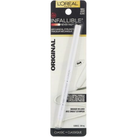 L'Oreal, Delineador Infallible Mechanical, Original, 551 Branco, 240 mg - Image 2