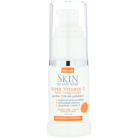 Skin By Ann Webb, Supervitamina C com Ubiquinona, 0,5 fl oz (14 ml)