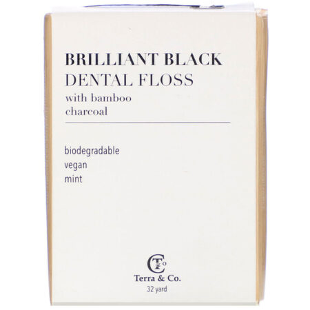 Terra & Co., Fio Dental Brilliant Black, 32 Jardas