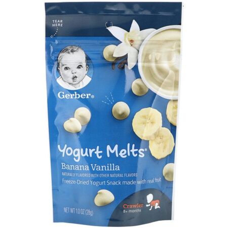 Gerber, Yogurt Melts, 8+ Months, Banana Vanilla, 1 oz (28 g)