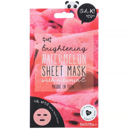 Oh K!, Brightening, Sheet Mask, Watermelon, 1 Sheet, 0.77 fl.oz (23 ml)