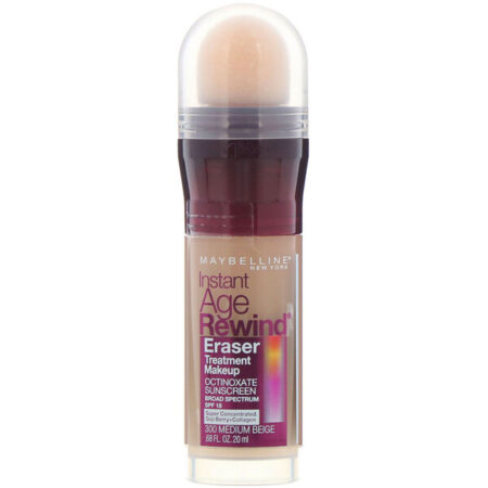 Maybelline, Instant Age Rewind, Maquiagem para Tratamento Rejuvenescedor, 300 Bege Médio, 20 ml (0,68 fl oz)