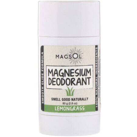 Magsol, Desodorante de Magnésio, Citronela, 2,8 oz (80 g)