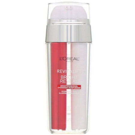 L'Oreal, Revitalift Bright Reveal, hidratante noturno duplo de brilho, 30 ml