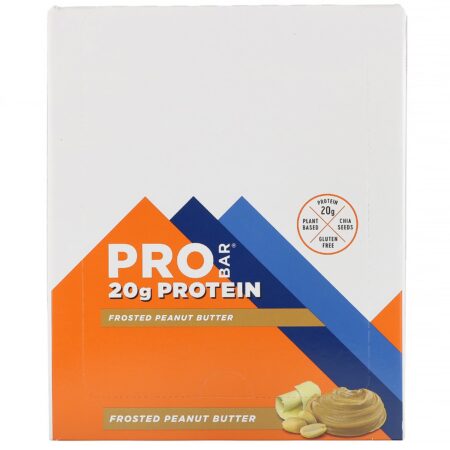 ProBar, Protein Bar, Frosted Peanut Butter, 12 Bars, 2.47 oz (170 g) Each - Image 2