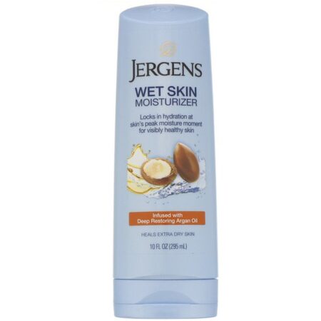 Jergens, Hidratante para pele molhada, Óleo de Argan, 10 fl oz (295 ml)