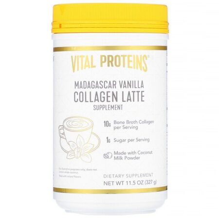 Vital Proteins, Collagen Latte, Madagascar Vanilla, 11.5 oz (327 g)