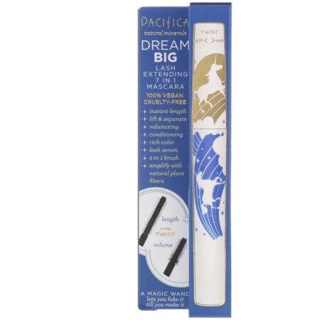 Pacifica, Sonhe Grande, Máscara Extensora de Cílio 7 em 1, Magia Negra, 0,25 oz (7,1 g) - Image 2