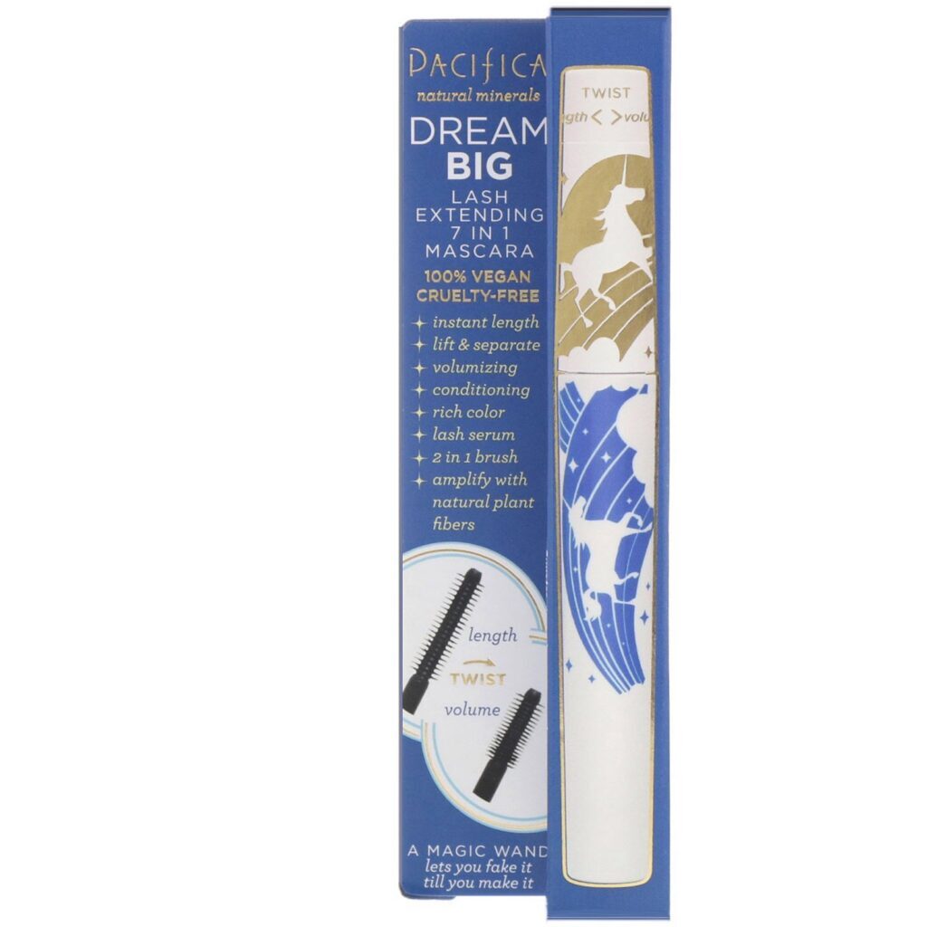 Pacifica, Sonhe Grande, Máscara Extensora de Cílio 7 em 1, Magia Negra, 0,25 oz (7,1 g) - Imagem 2