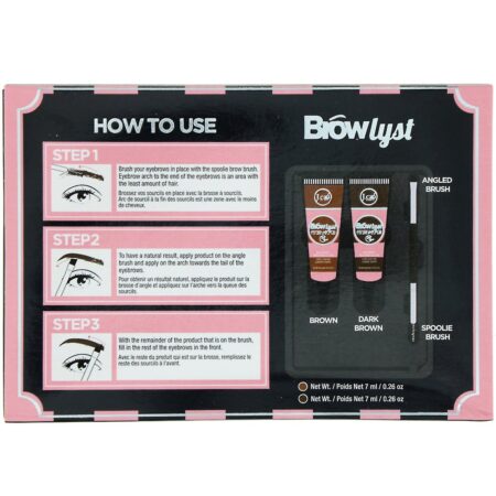 J.Cat Beauty, Browlyst, Kit de gel para modelar suas sobrancelhas, 1 kit - Image 2