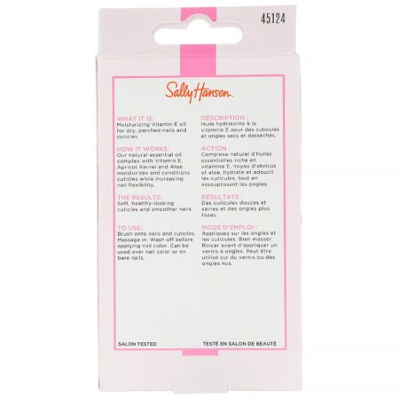 Sally Hansen, Óleo para cutícula e unhas com vitamina E, 0,45 fl oz (13,3 ml) - Image 2