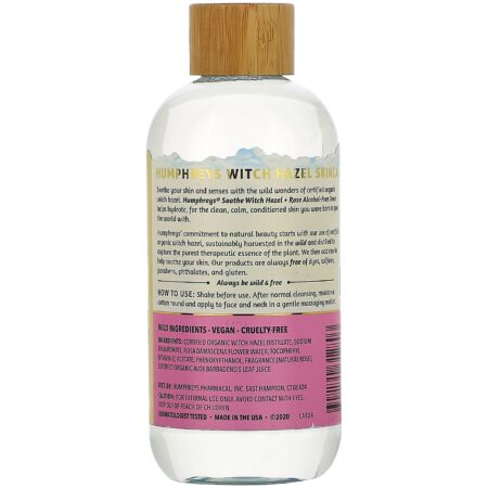 Humphrey's, Witch Hazel, Alcohol Free Toner with Rose, Soothe, 8 fl oz (236 ml) - Image 2