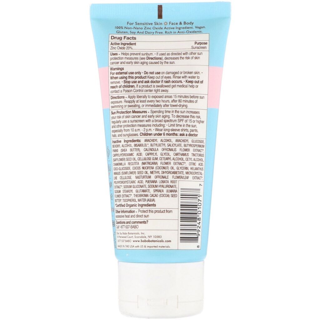 Babo Botanicals, Pele de Bebê, Loção Mineral de Proteção Solar, FPS 50, 3 fl oz (89 ml) - Imagem 2