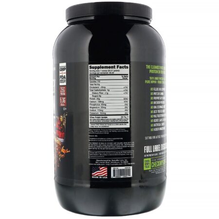 NutraBio Labs, 100% Whey Isolado, Bourbon, Banana e Castanha, 907 g (2 lb) - Image 2