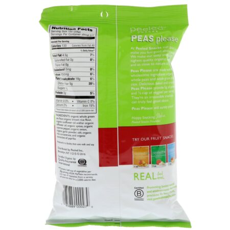 Peeled Snacks, Organic, Peas Please, Southwest Spice, 3.3 oz (94 g) - Image 2