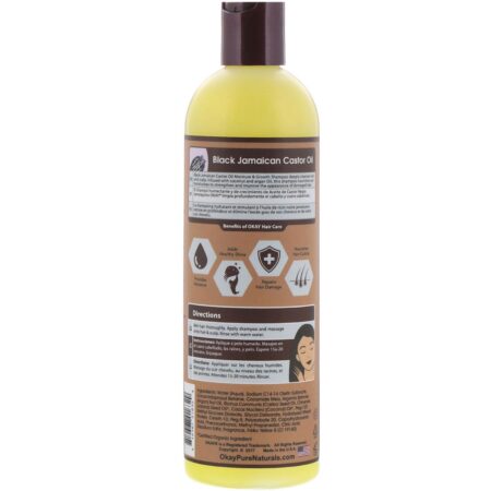 Okay Pure Naturals, Black Jamaican Castor Oil, Shampoo, 355 ml (12 fl oz) - Image 2