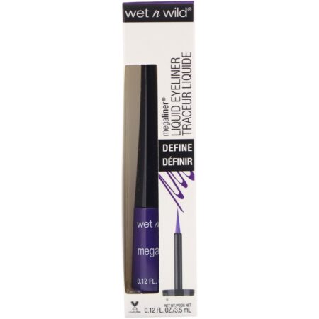 Wet n Wild, Delineador líquido MegaLiner, Electric Purple, 3,5 ml - Image 2