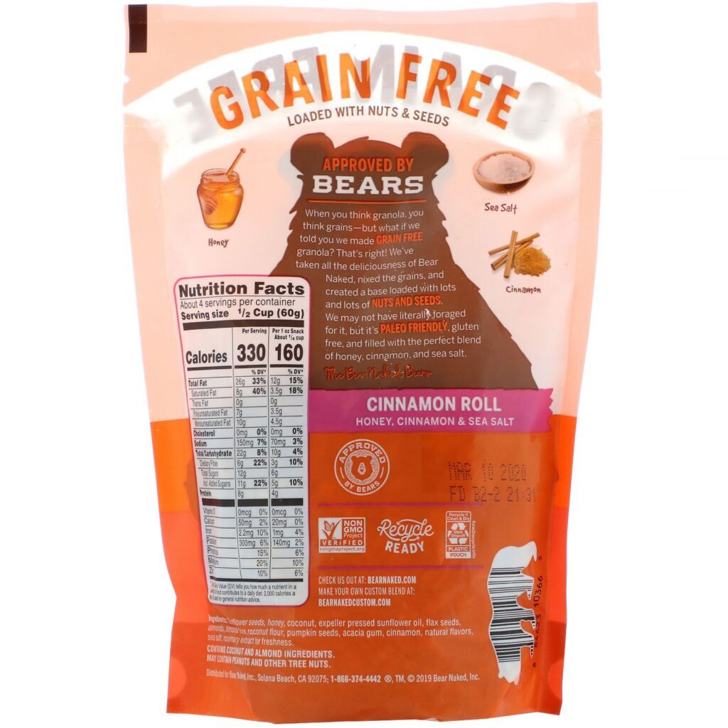 Bear Naked, Granola sem Grãos, Rolinhos de Canela, 226 g (8 oz) - Imagem 2