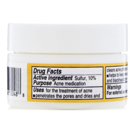 De La Cruz, Pomada de Enxofre, Medicamento para Acne, Potência Máxima, 0,21 oz (6 g) - Image 2