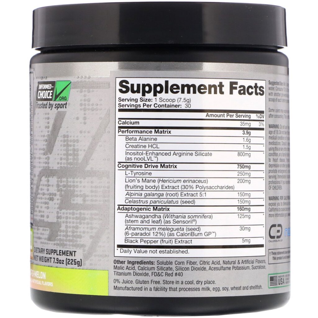 ProSupps, Dr Jekyll, Stimulant-Free Pre-Workout, What-o-Melon, 7.9 oz (225 g) - Imagem 2