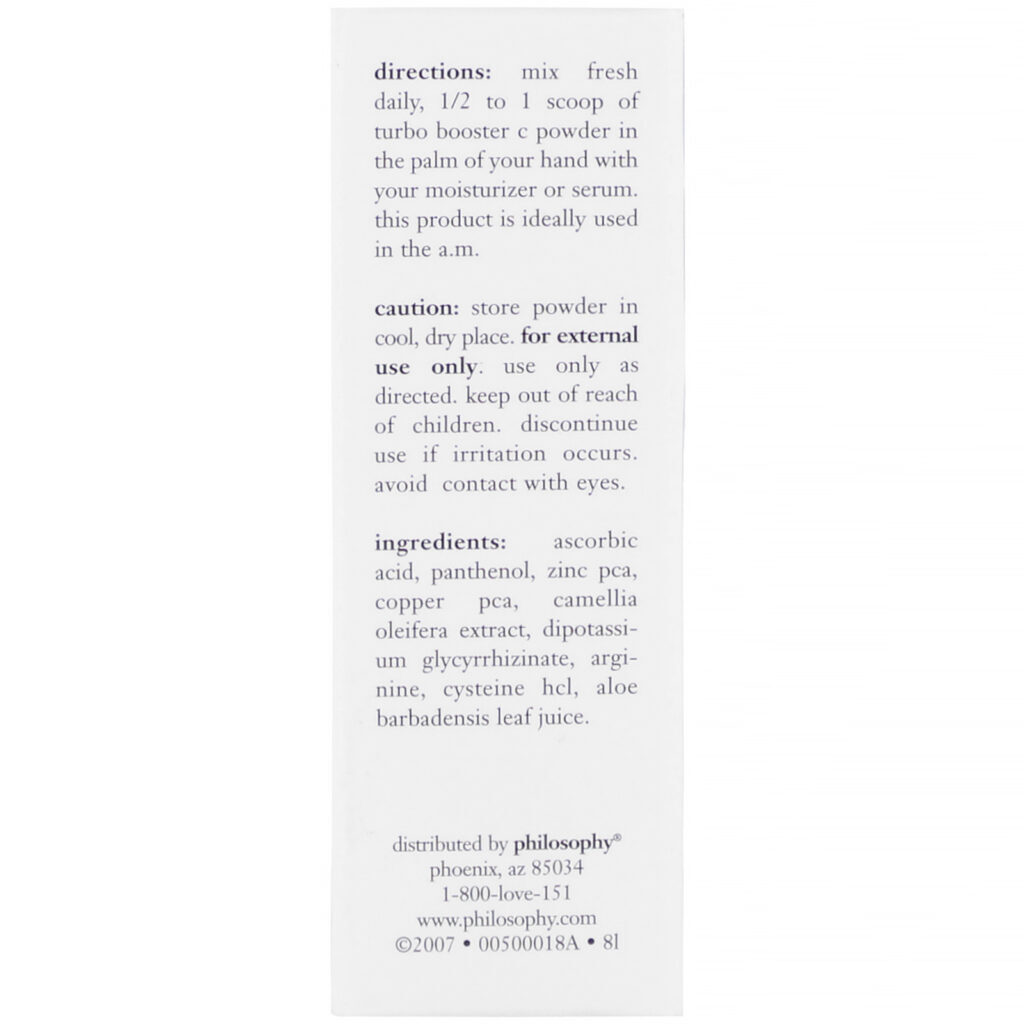 Philosophy, Turbo Booster C Powder, 0.25 oz (7.1 g) - Imagem 3