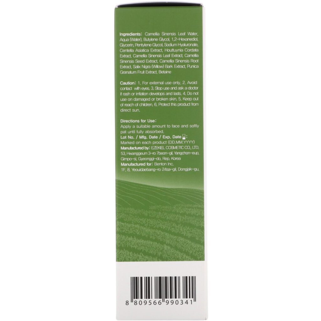 Benton, Tonificador de Chá Verde Escuro, 150 ml - Imagem 3