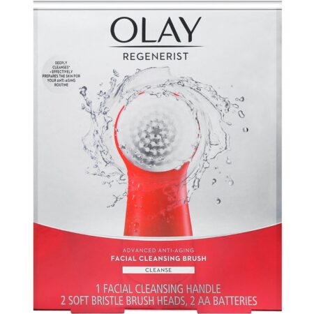 Olay, Regenerist, Antienvelhecimento Avançado, Escova de Limpeza facial, 1 Cabo de Limpeza, 2 Cabeças de Escova - Image 2