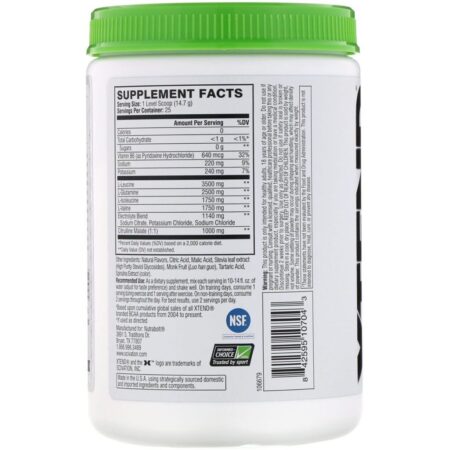 Xtend, The Original, 7 g de BCAA, Natural Zero, Limonada de Mirtilo, 367,5 g (13 oz) - Imagem 2