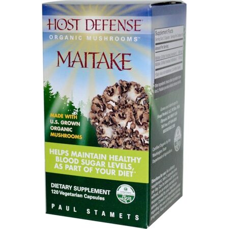 Fungi Perfecti, Maitake, cogumelo 120 Cápsulas Vegetarianas