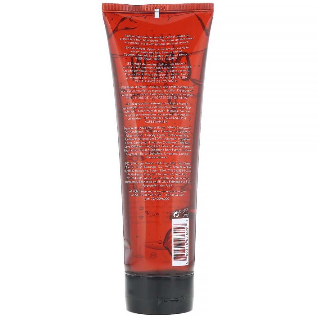 American Crew, Fixação Leve, Gel Modelador, 250 ml (8,4 fl oz) - Imagem 2