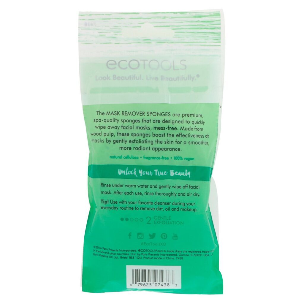 EcoTools, Esponjas Removedoras de Máscara, 2 Esponjas - Imagem 3